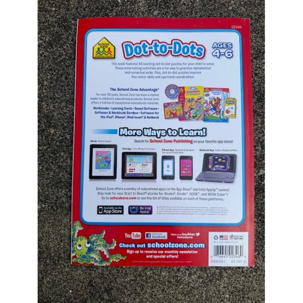 Educational Activity Puzzles School Zone Highlights Kids Workbook Set Multi - Picture 3 of 5